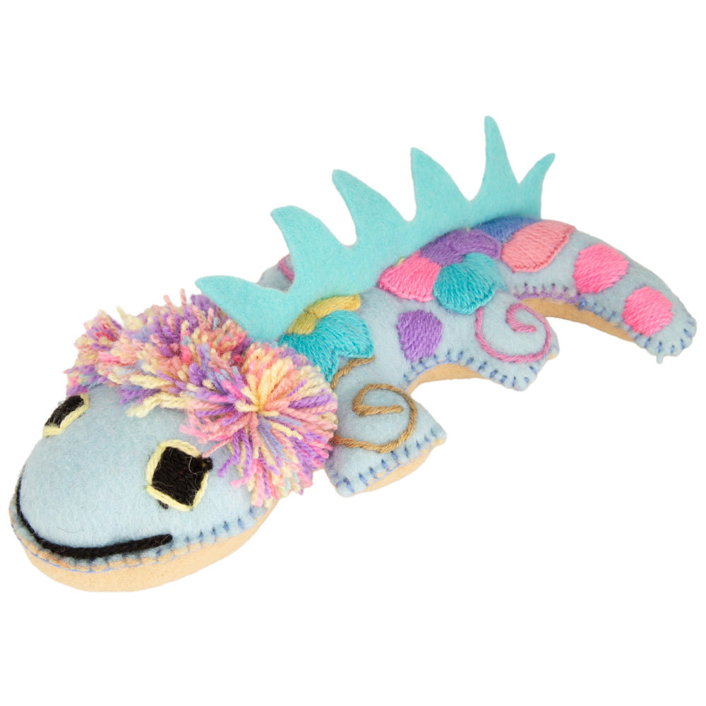 Axolotl Hand-Embroidered Stuffed Animal