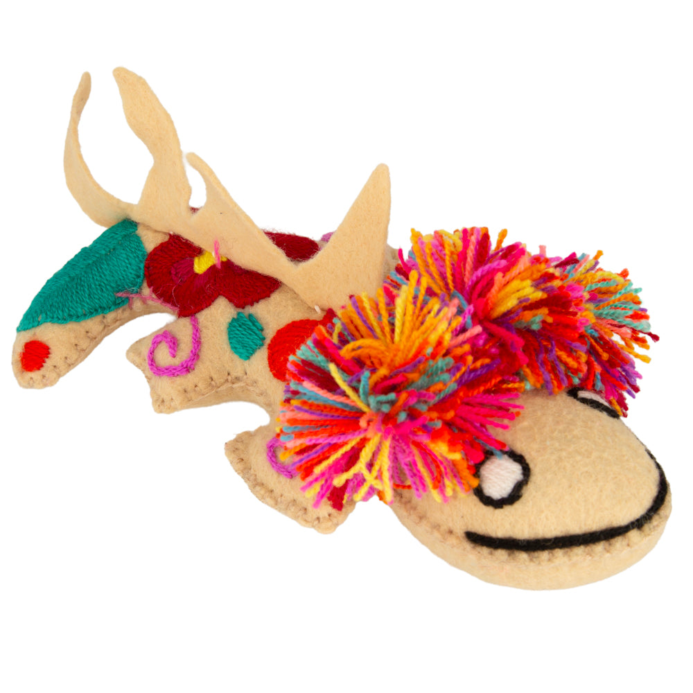 Axolotl Hand-Embroidered Stuffed Animal