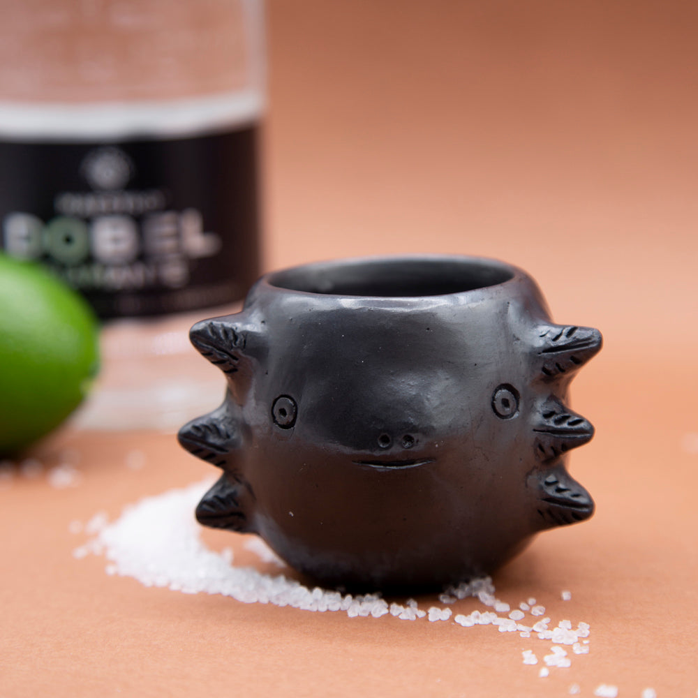 Barro Negro Axolotl Mezcal Shot Glass