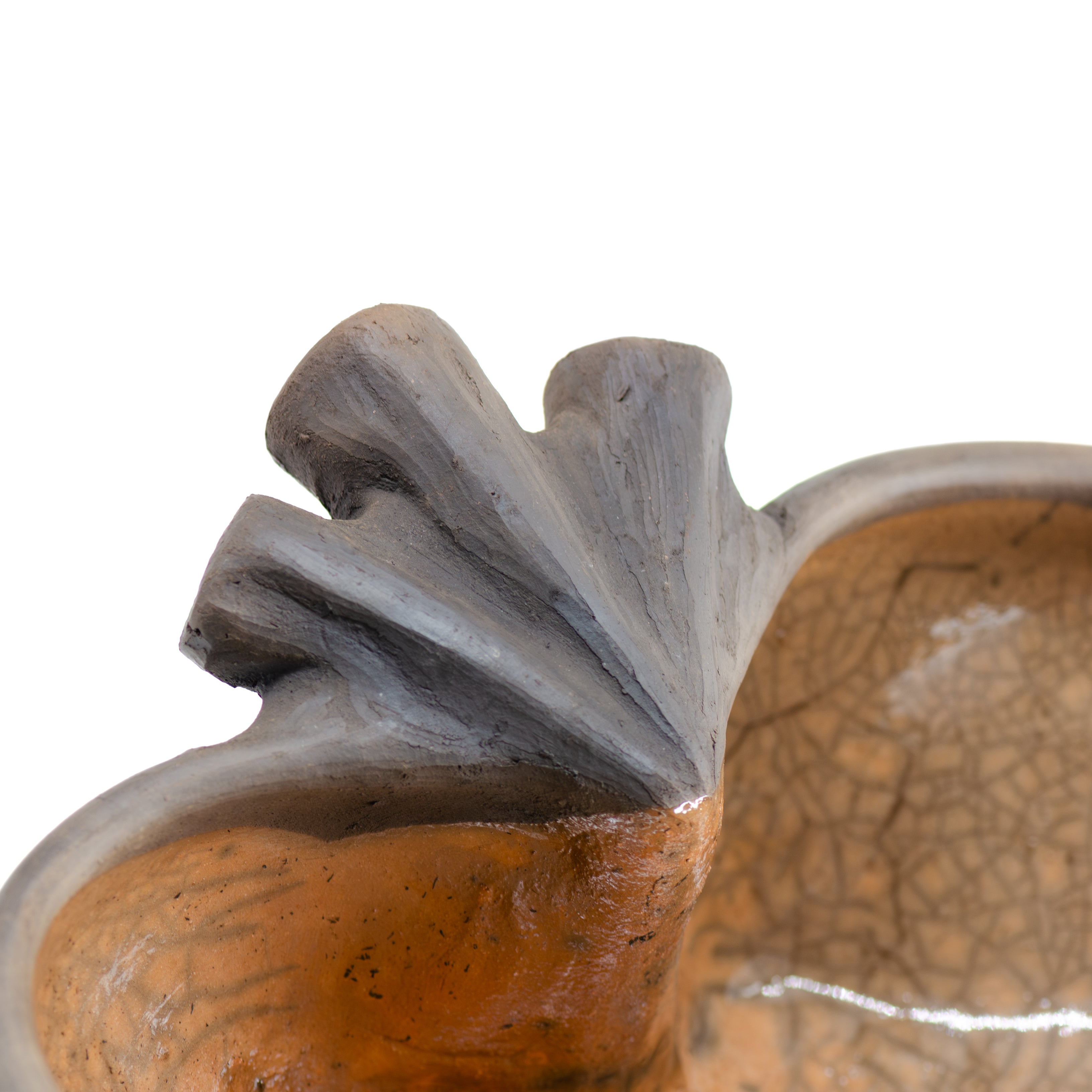 Large Atzompa Heart Clay Bowl