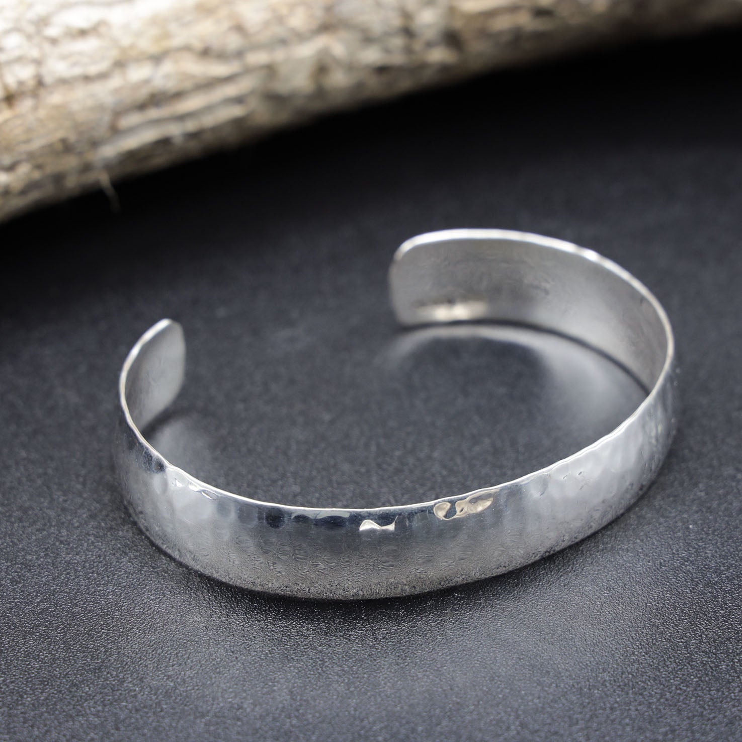 Sterling Silver Hammered Cuff Bracelet