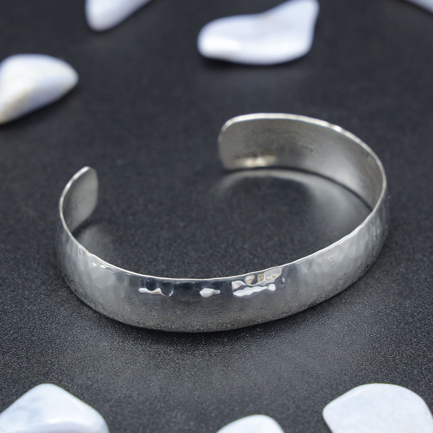 Sterling Silver Hammered Cuff Bracelet