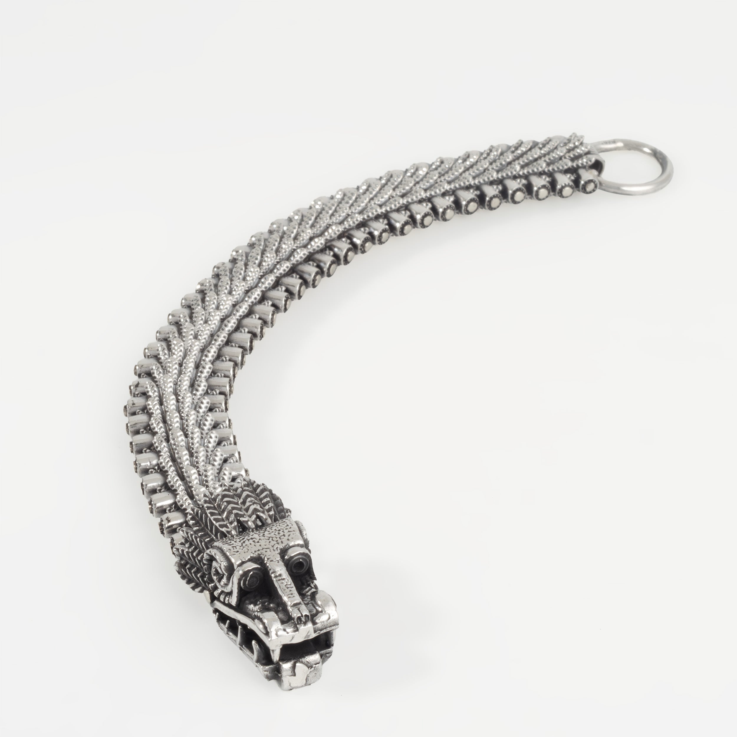Sterling Silver Quetzalcoatl Bracelet