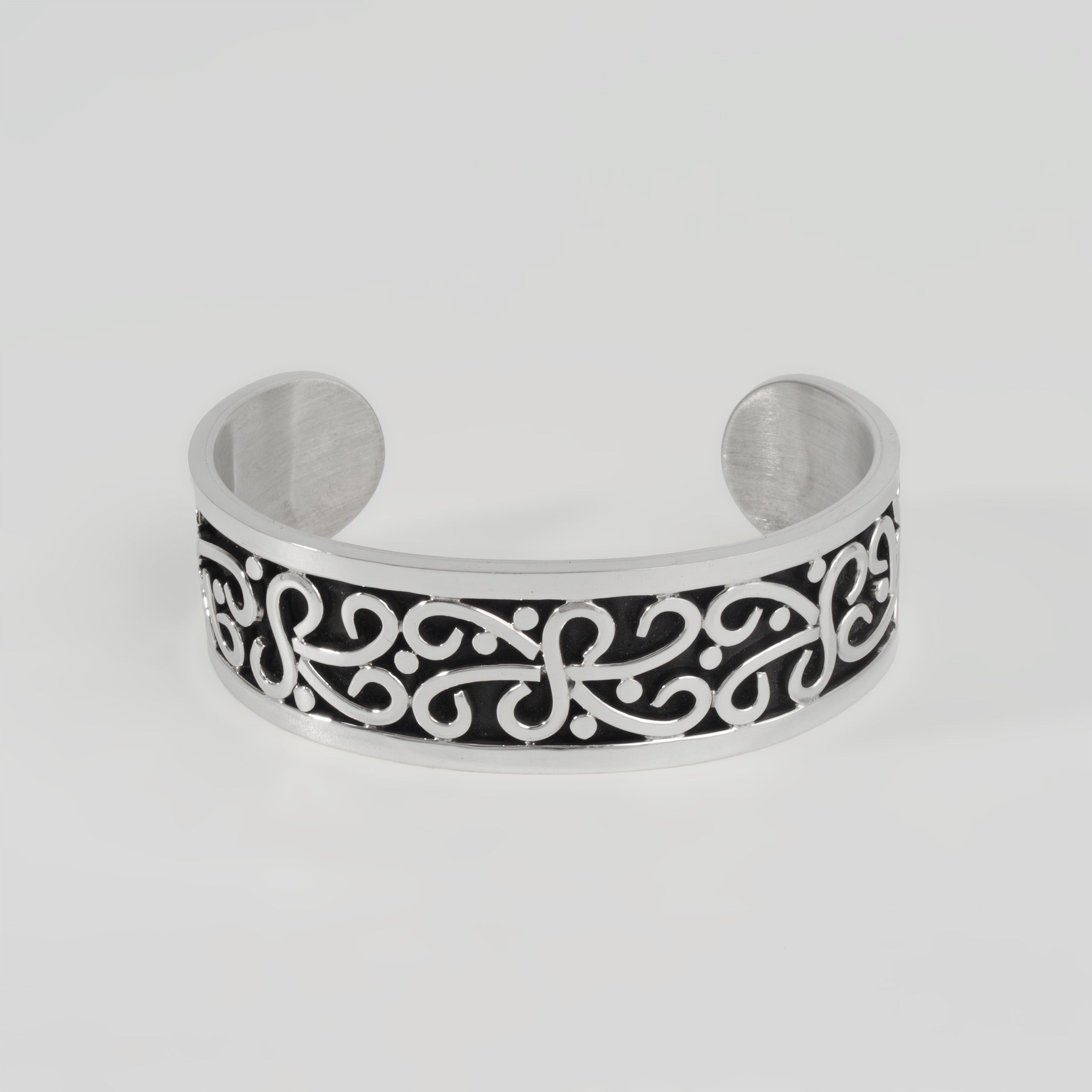 Sterling Silver Mayan Oxidized Cuff Bracelet
