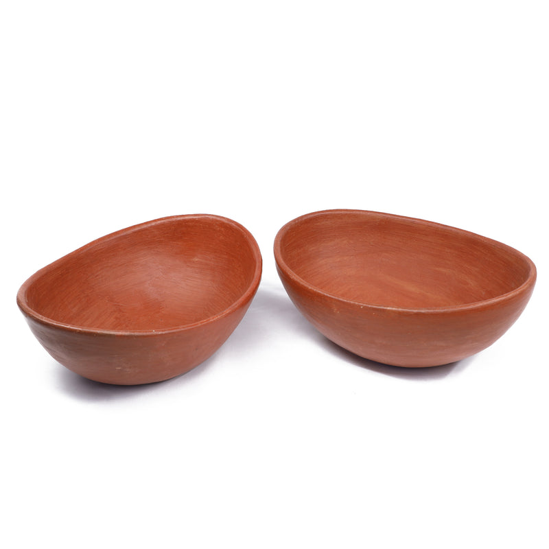 Red Clay Terracotta Salad or Decorative Bowl