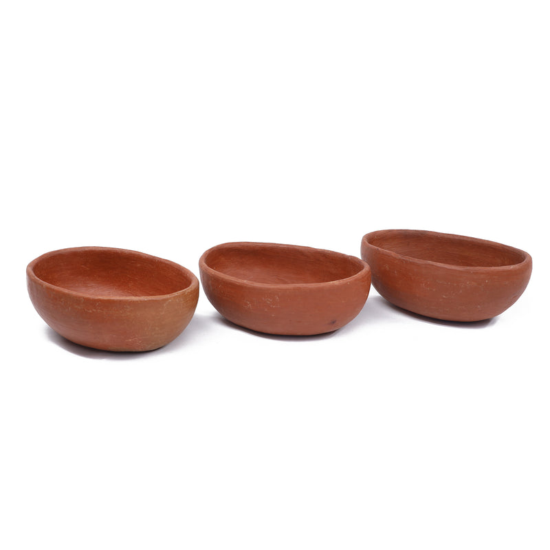 Red Clay Terracotta Small Oval Bowl