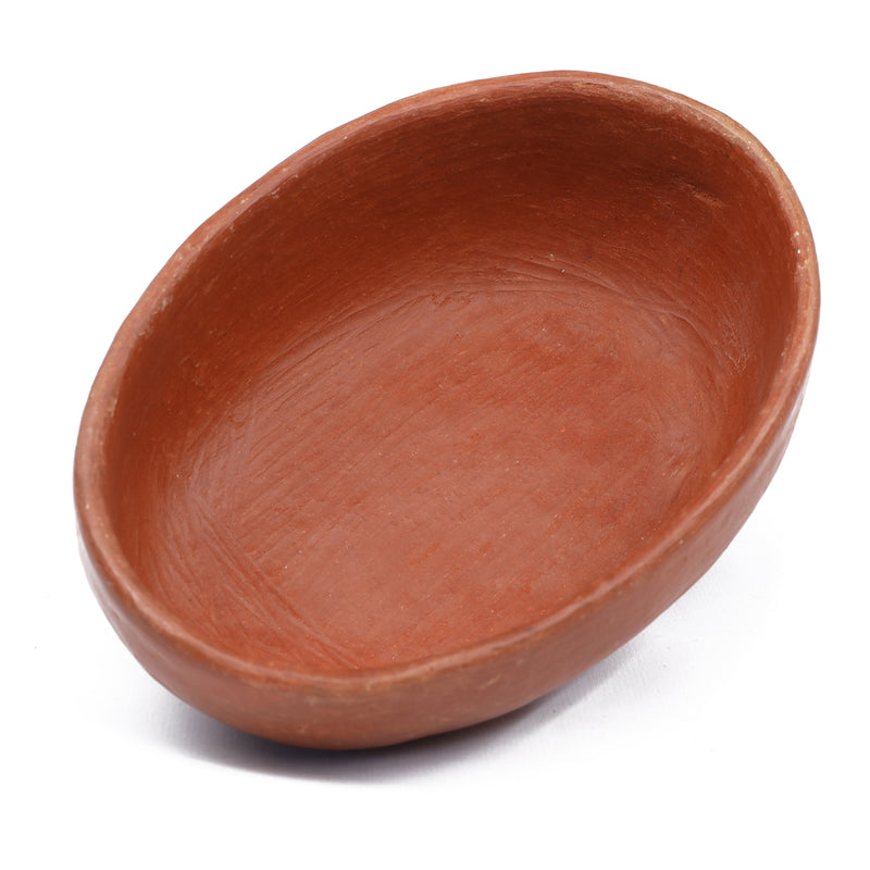 Red Clay Terracotta Small Oval Bowl