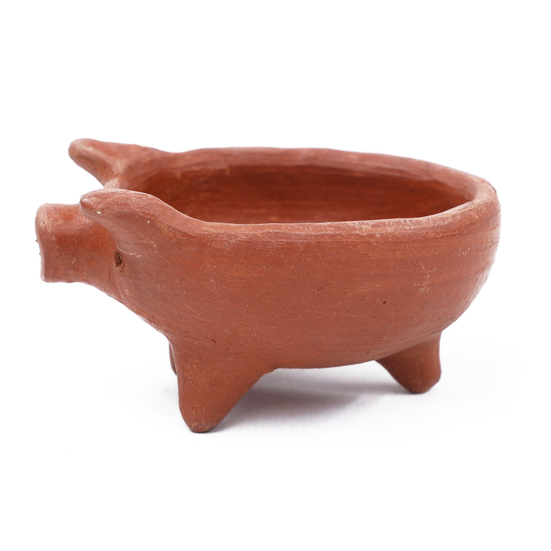 Barro Rojo, or Red Clay Cochinito (Piglet) Mini Salsa or Spices Bowl&nbsp;Handmade in San Marcos Tlapazola, Oaxaca.