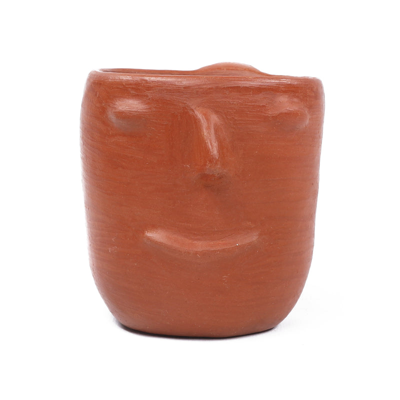 Red Clay Terracotta Face Mug