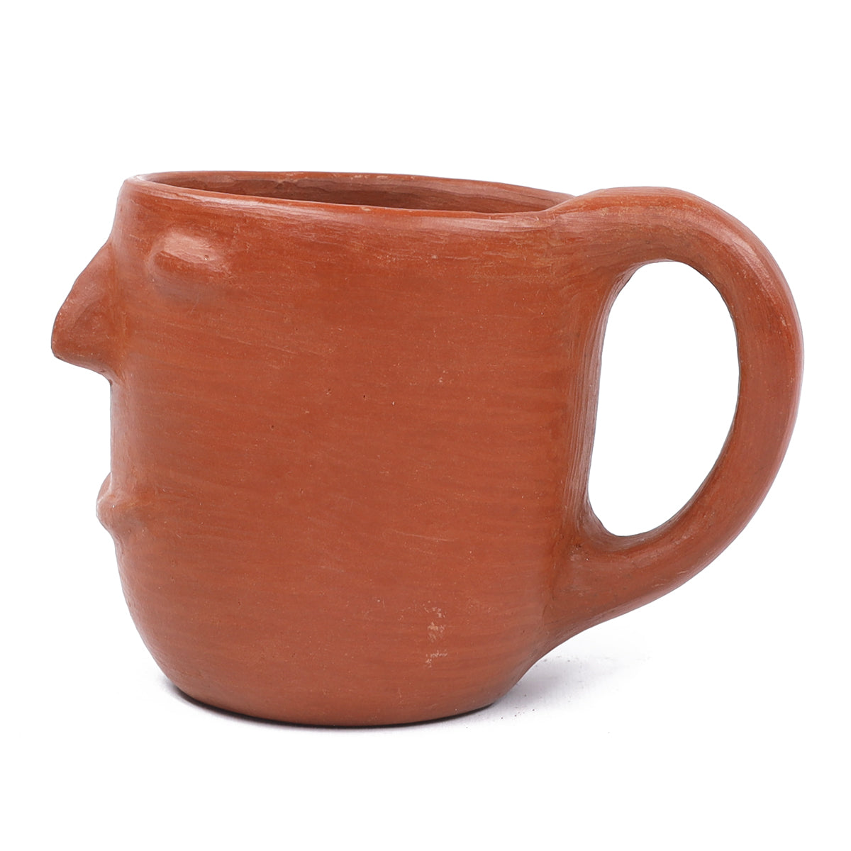 Red Clay Terracotta Face Mug