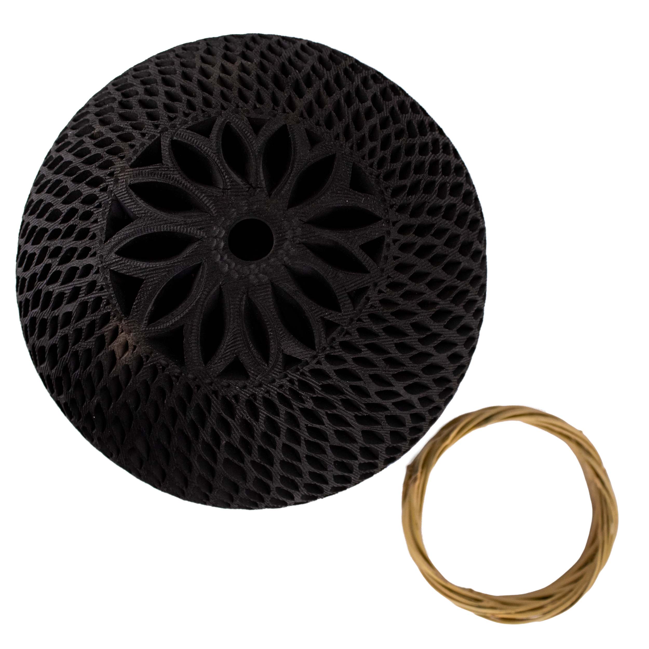 Barro Negro Traditional Lattice Decorative Vase