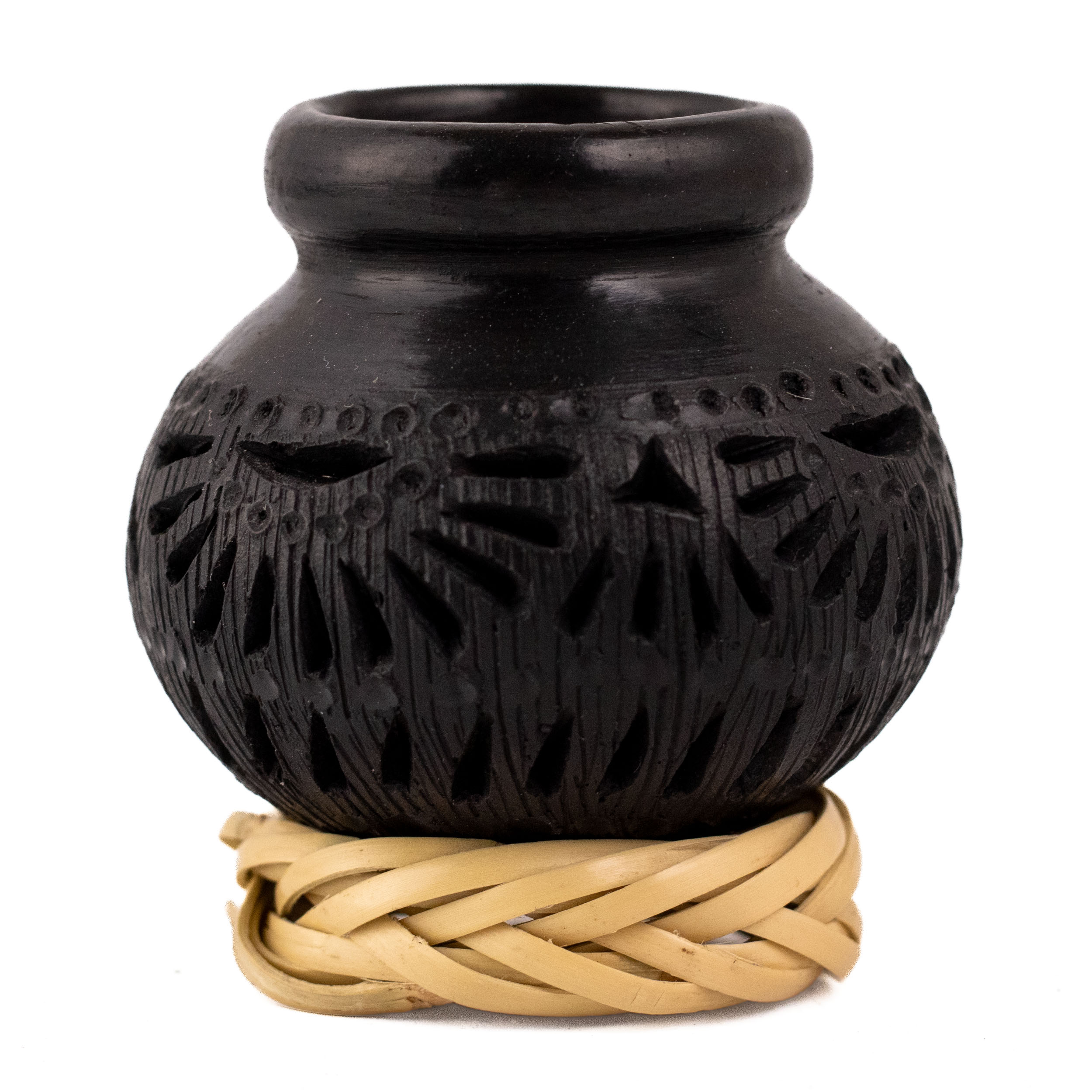 Mini Barro Negro Lattice Decorative Vase