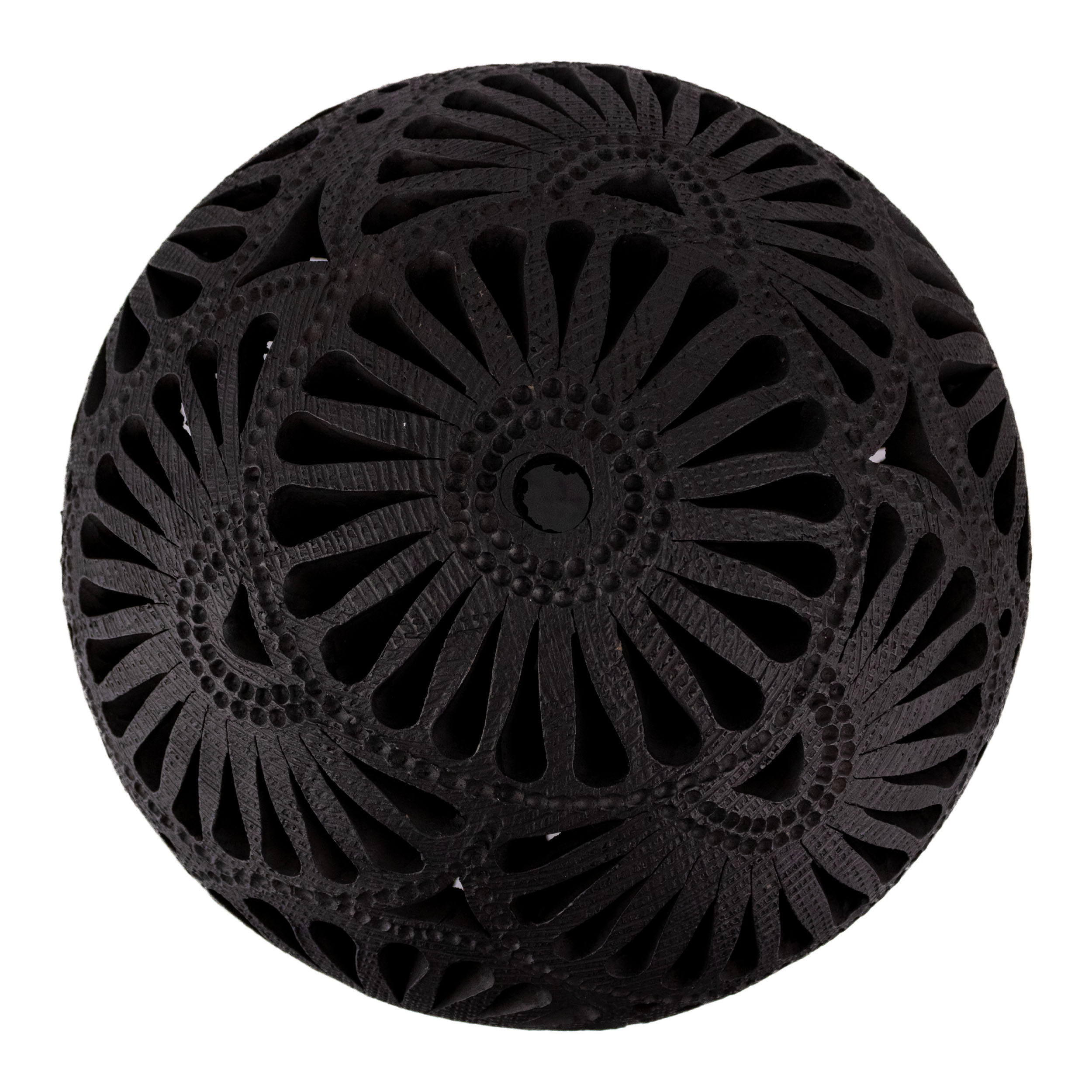 Barro Negro Traditional Wide Carved Vase