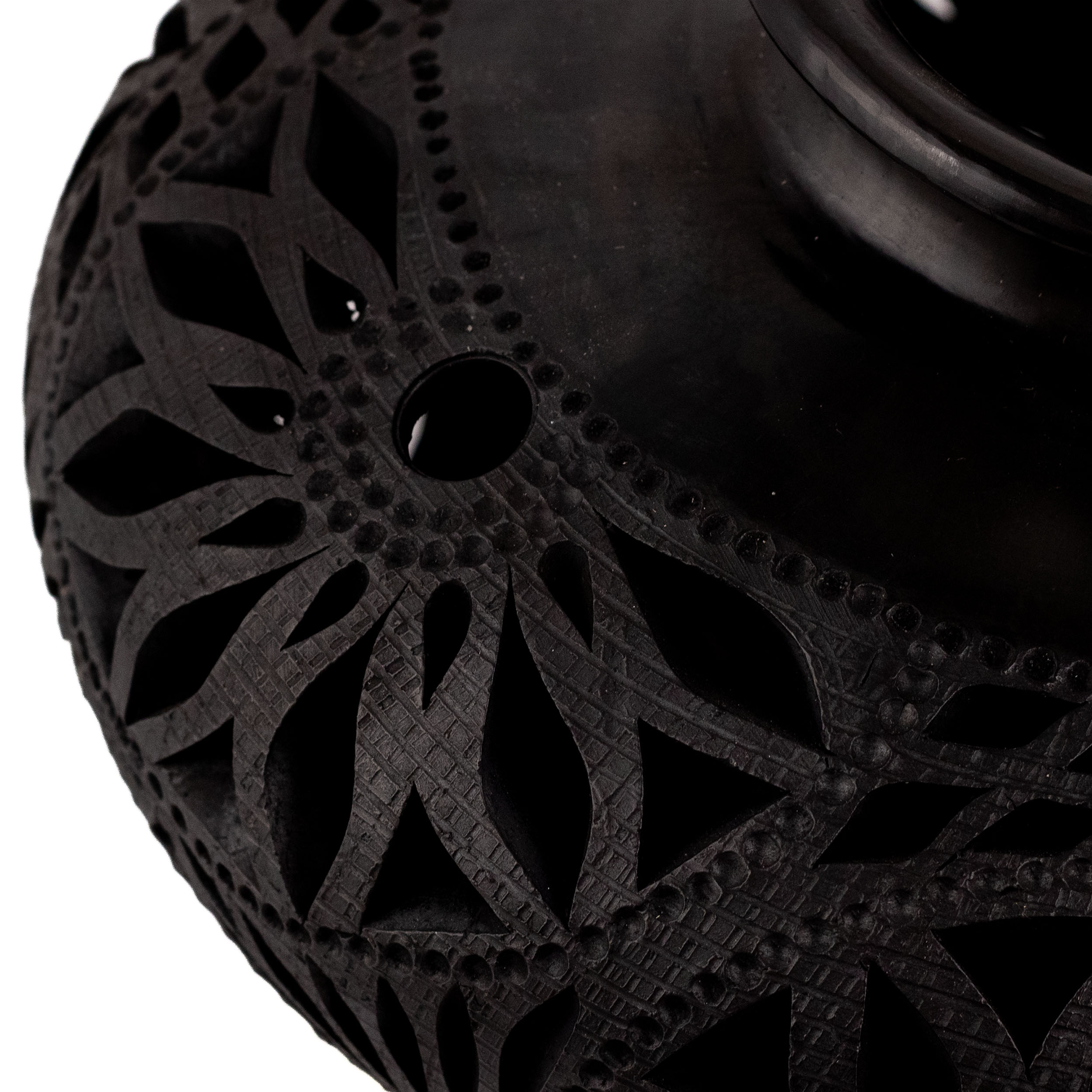 Barro Negro Traditional Wide Carved Vase