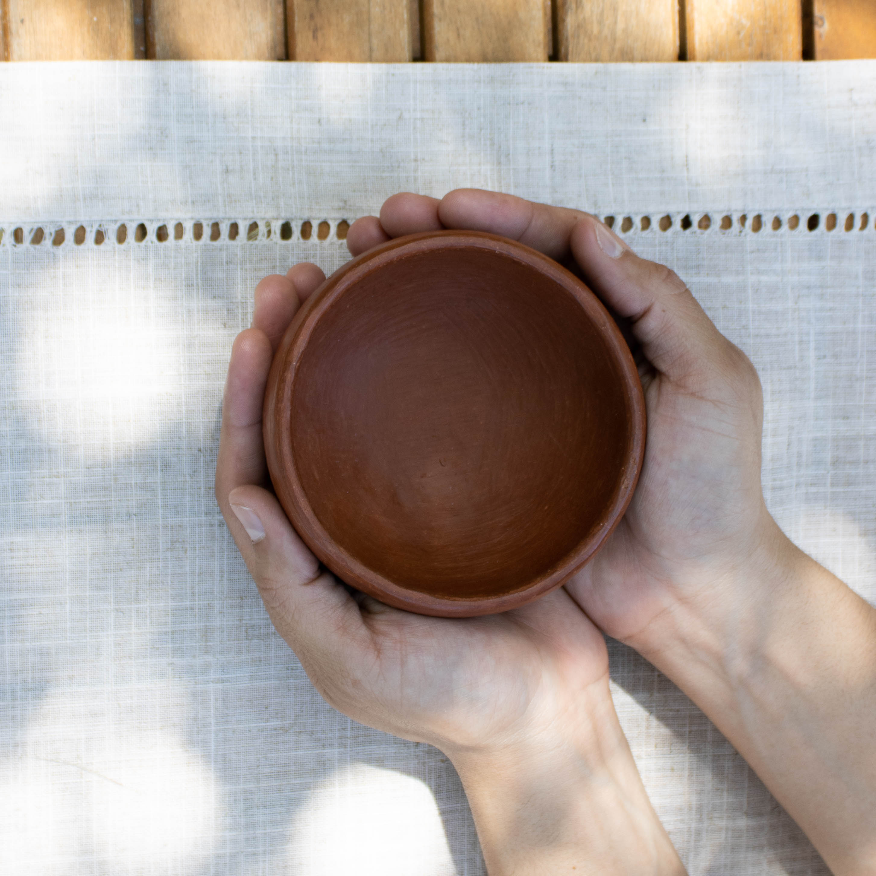 Red Clay Terracotta Small Round Bowl