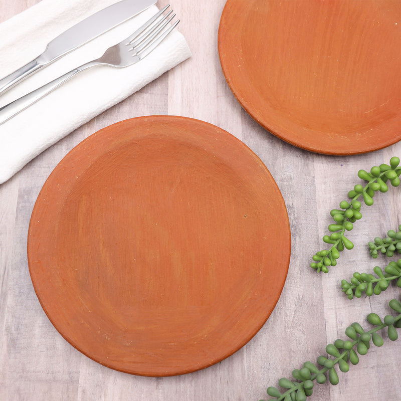 Red Clay Terracotta Salad Plate