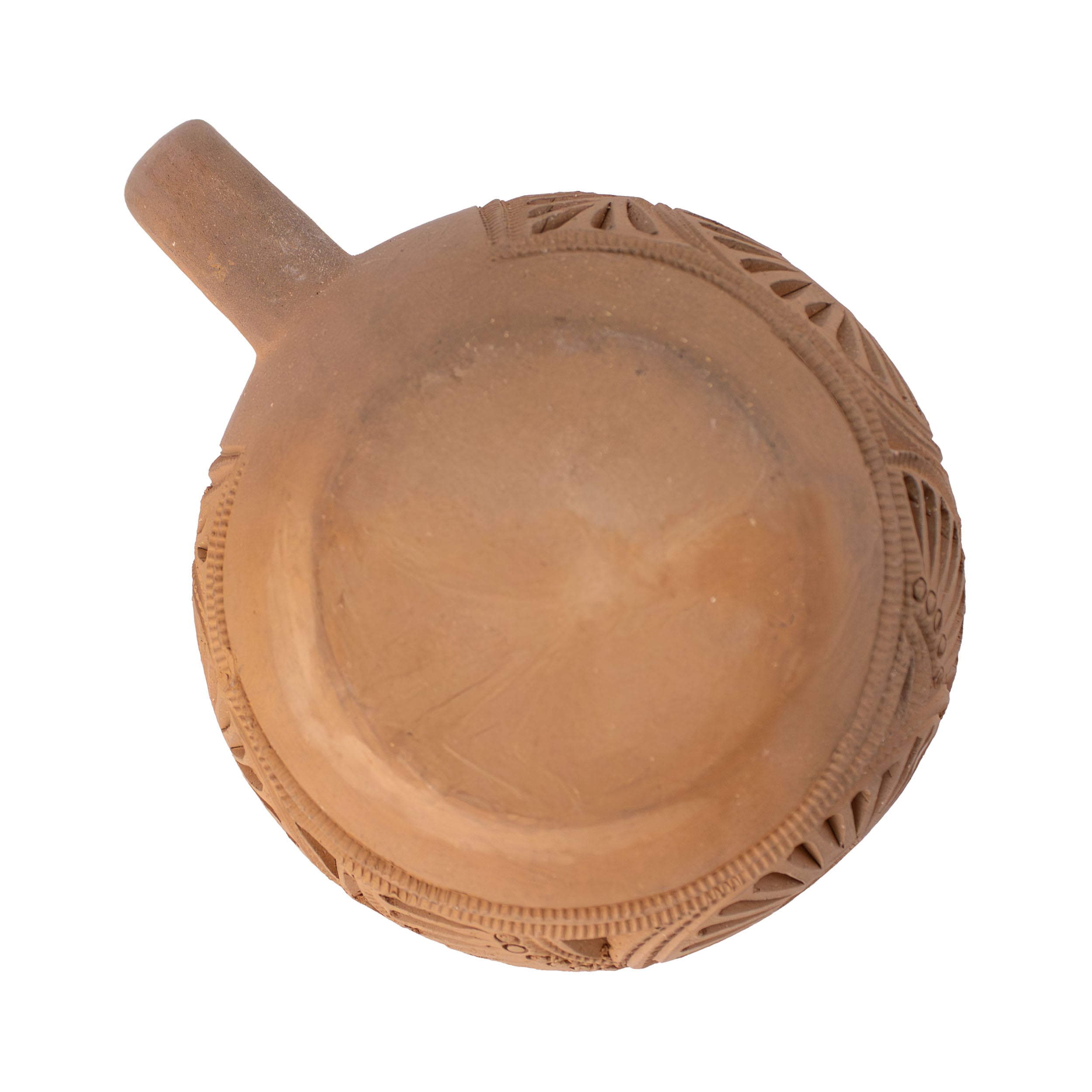 Natural Clay Carved Mug