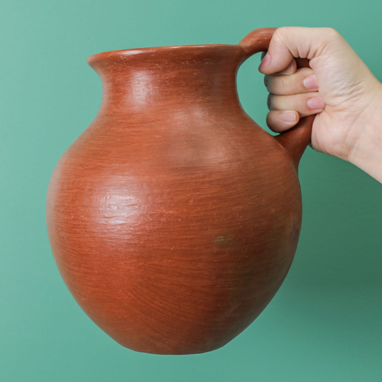 Red Clay Hot Cocoa Pitcher (Chocolatera) | Lolo Mercadito