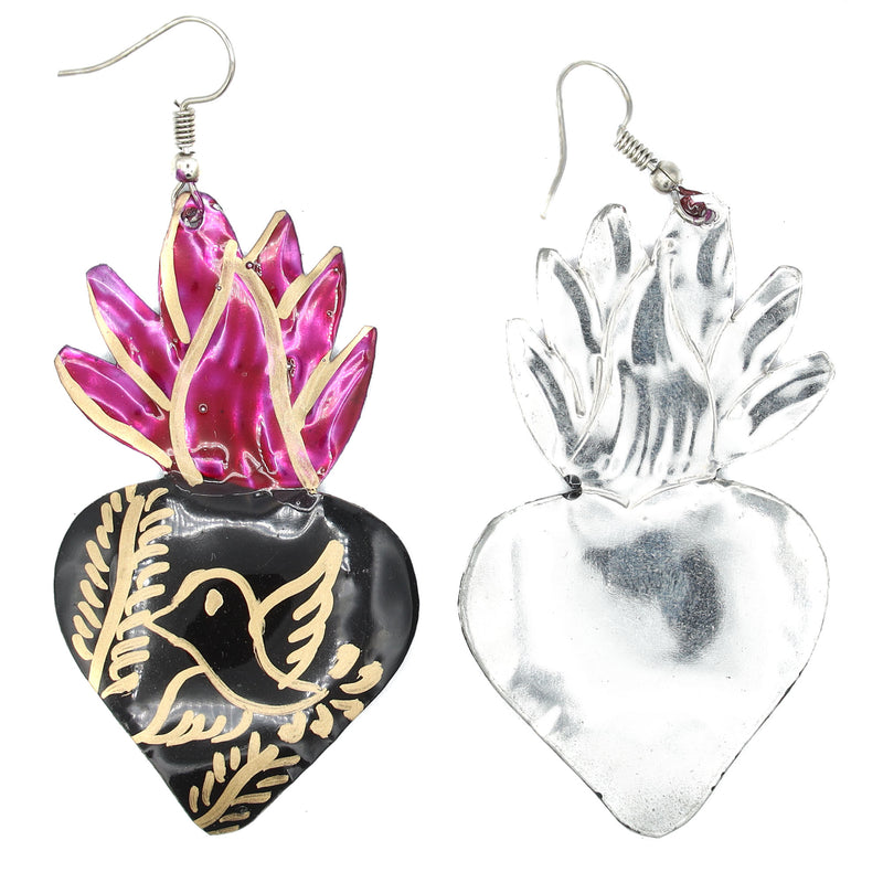 Noche Tin Art Milagro Earrings