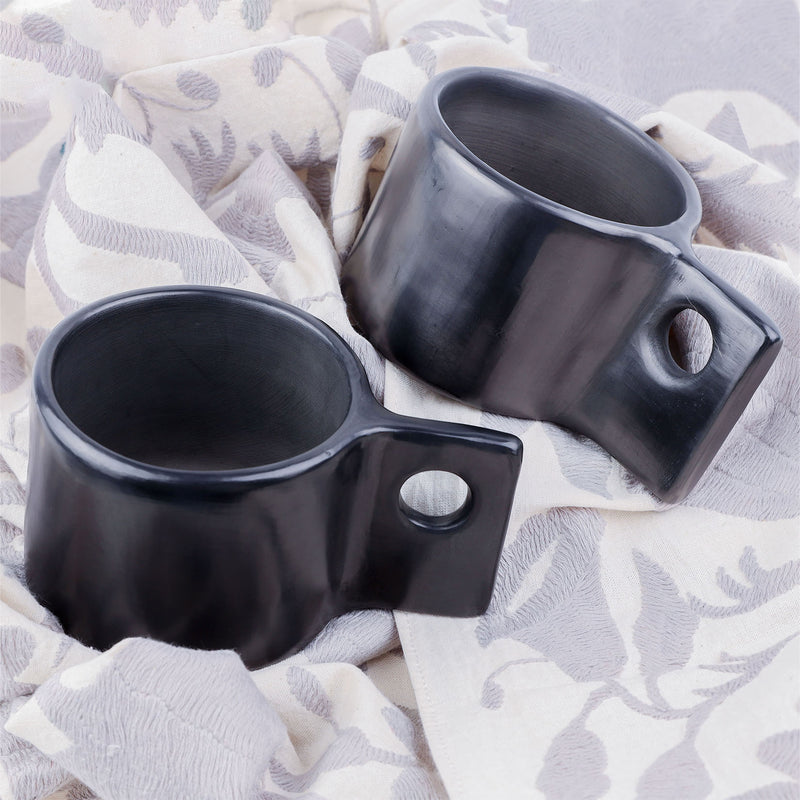 Barro Negro, Black Clay, Art Deco Mug