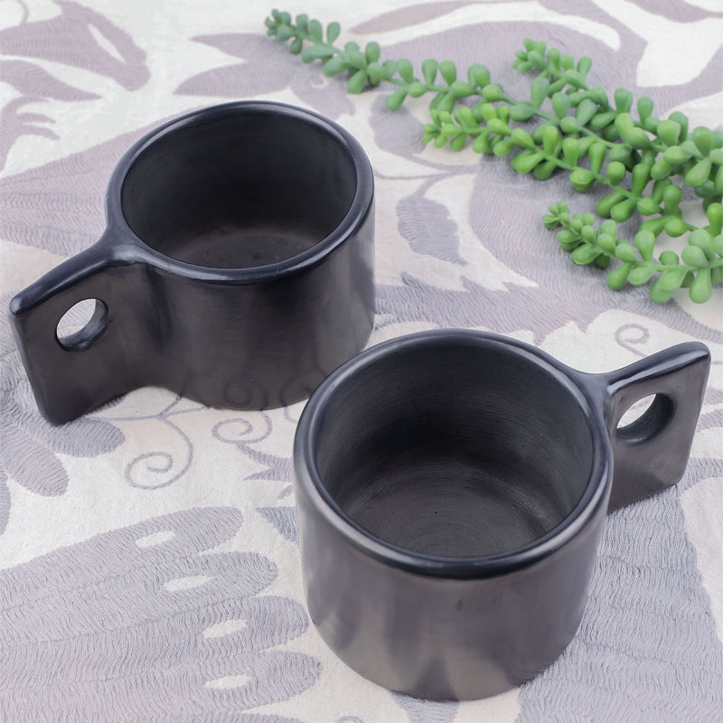 Barro Negro, Black Clay, Art Deco Mug