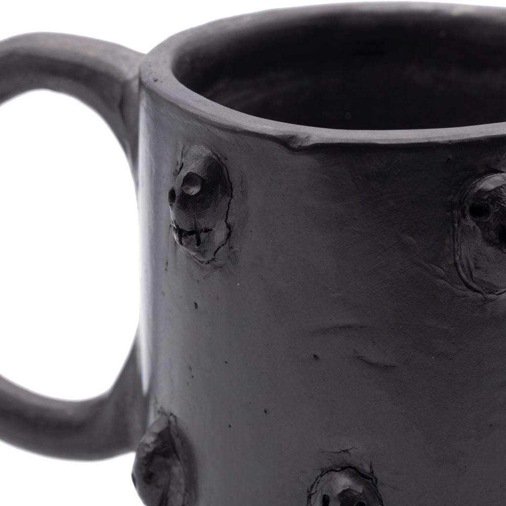 Barro Negro Tzompantli Skulls Mug