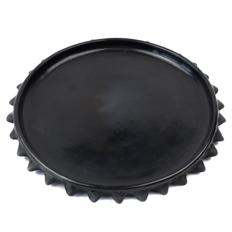 Pochote Barro Negro, Black Clay, Round Dinner Plate