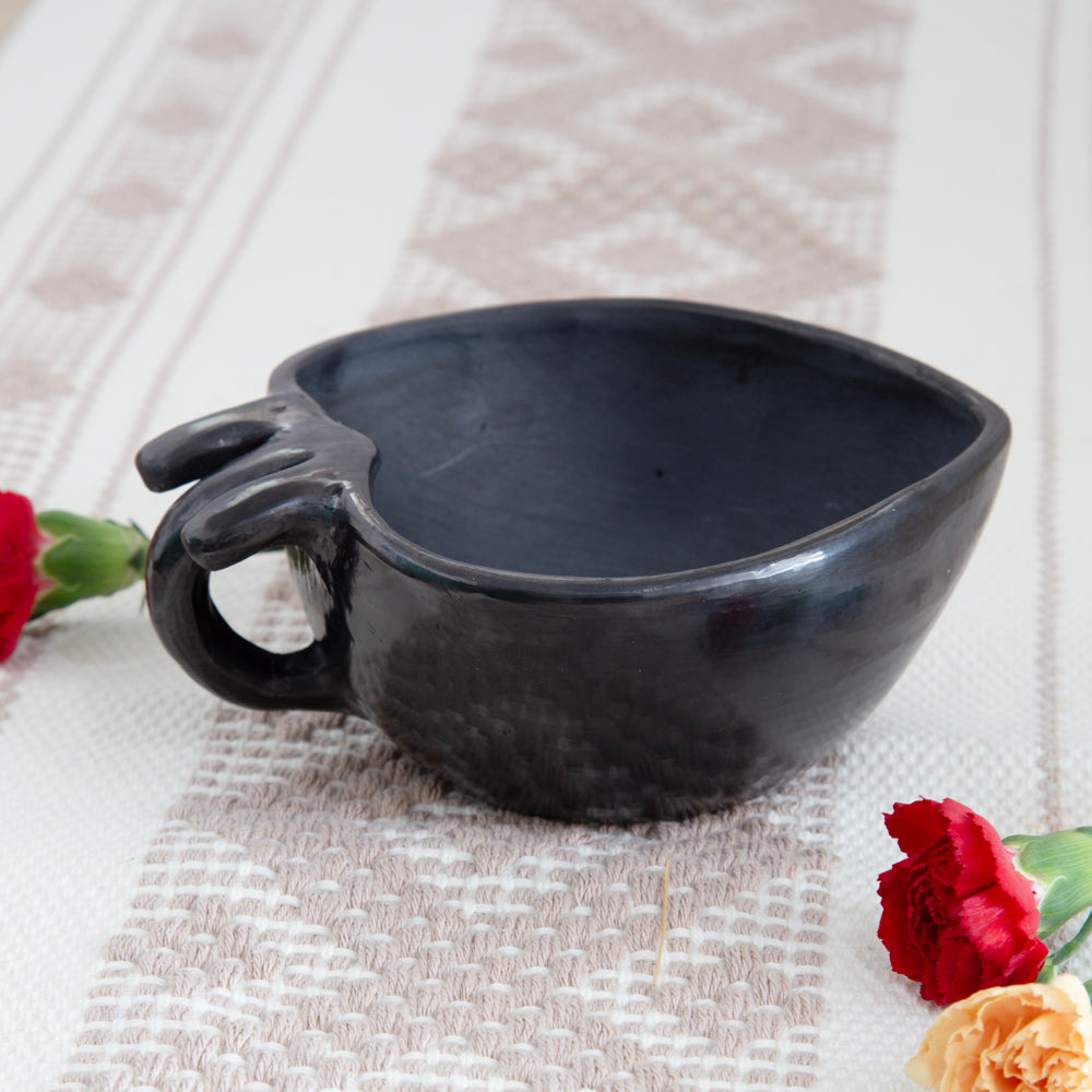 Barro Negro, Black Clay, Heart Mug