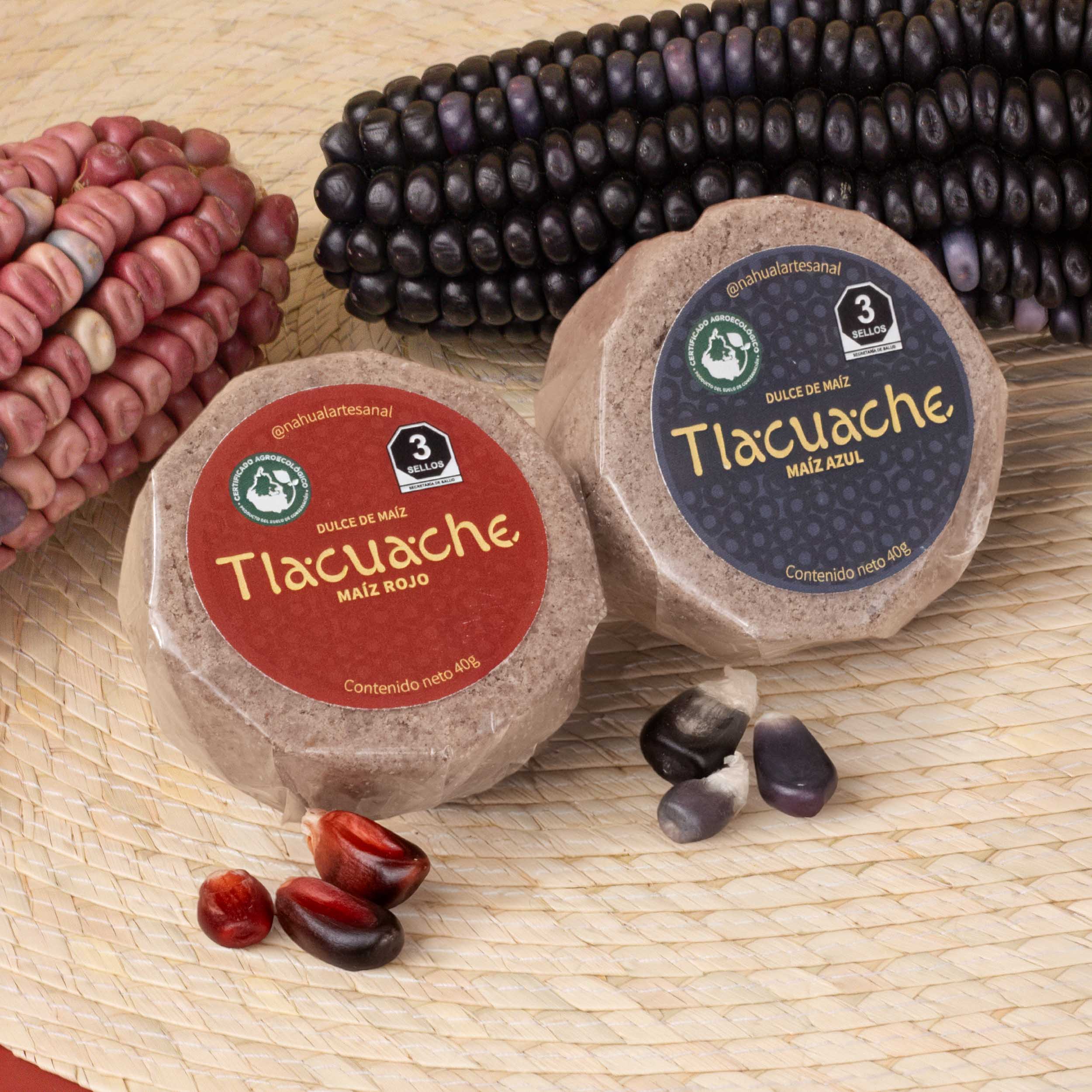 Tlacuache Red and Blue Corn Mazapan Box