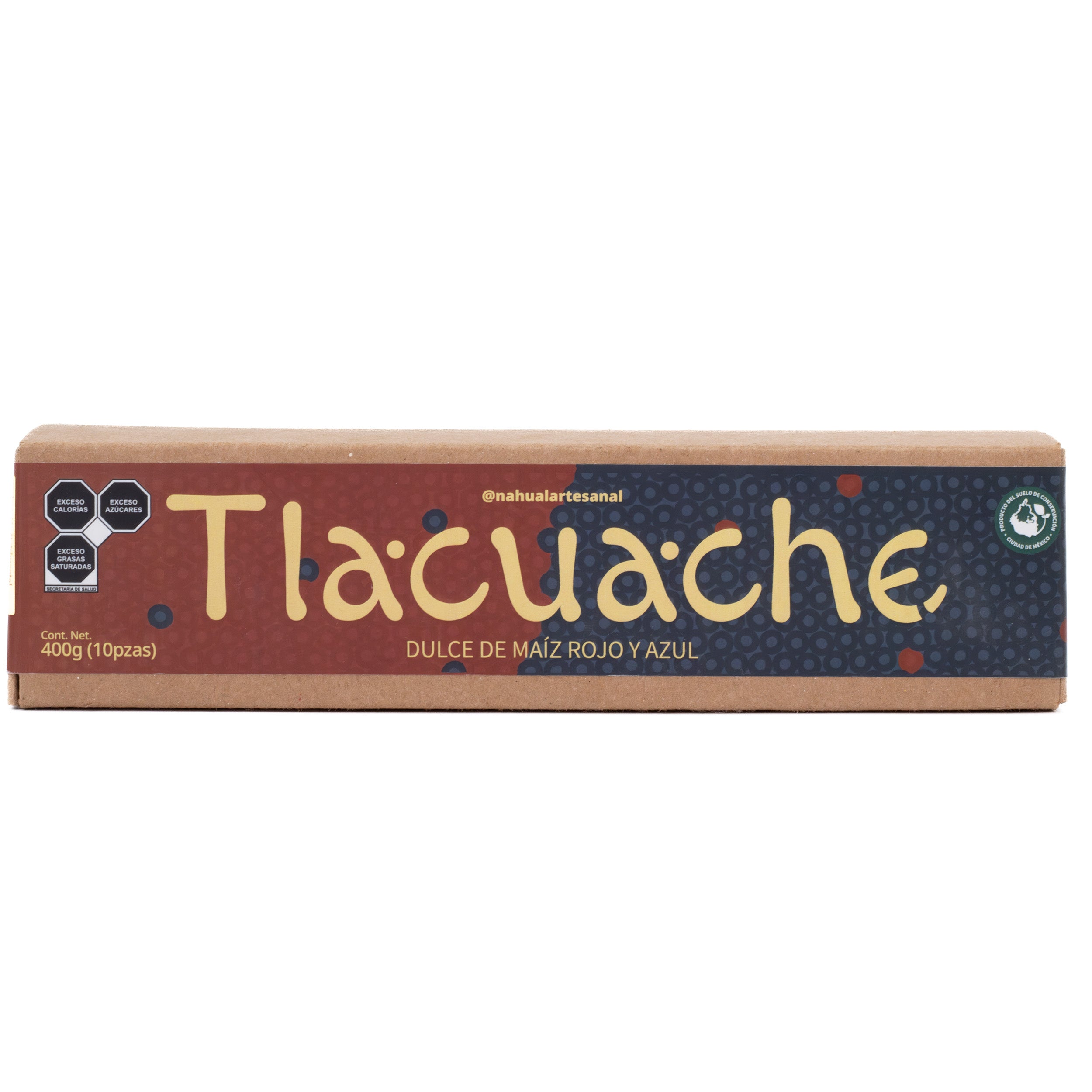Tlacuache Red and Blue Corn Mazapan Box