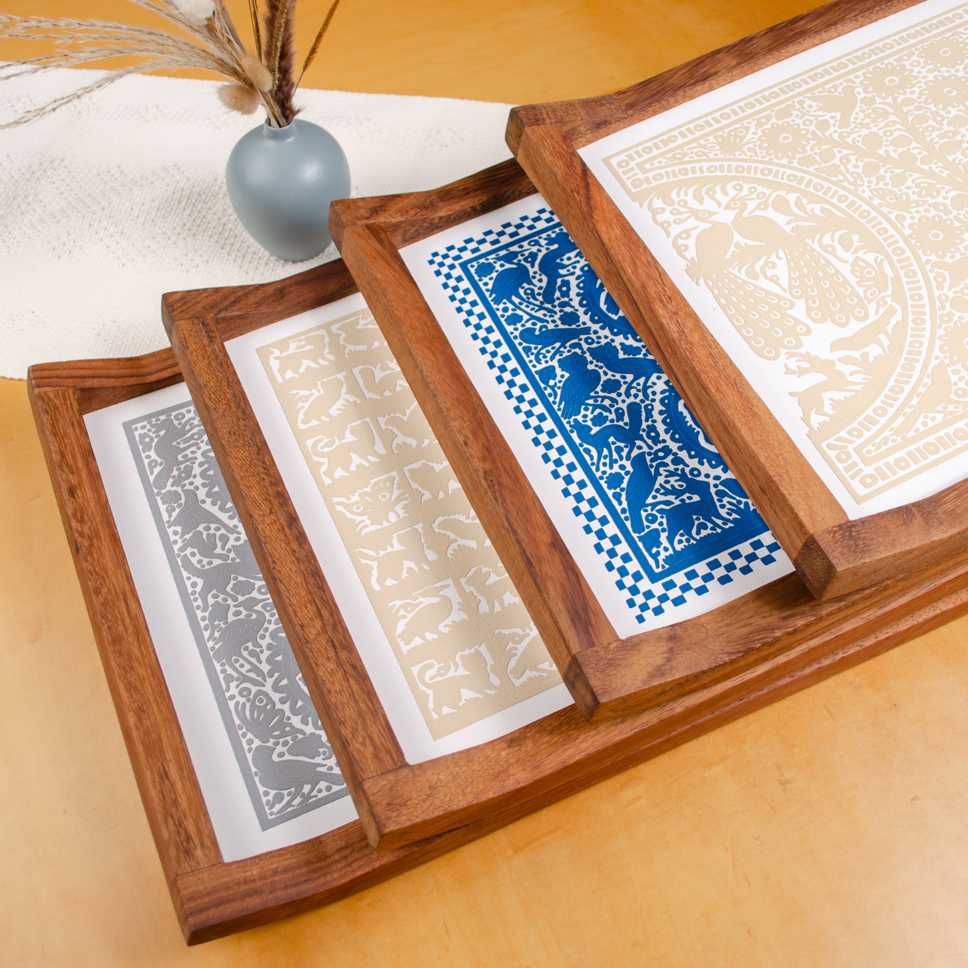 Olinalá Parota Solid Wood Serving Tray (Large)