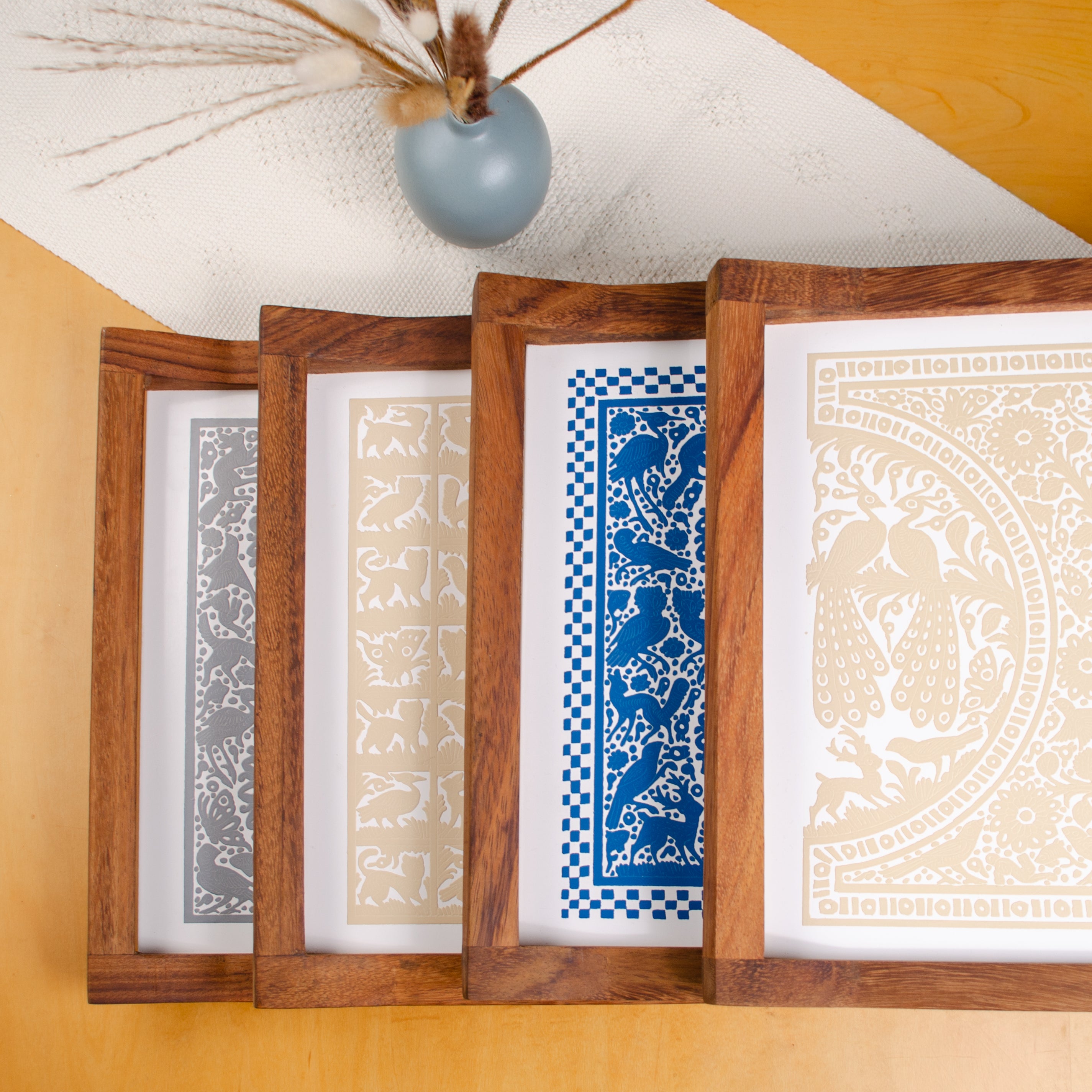 Olinalá Parota Solid Wood Serving Tray (Large)