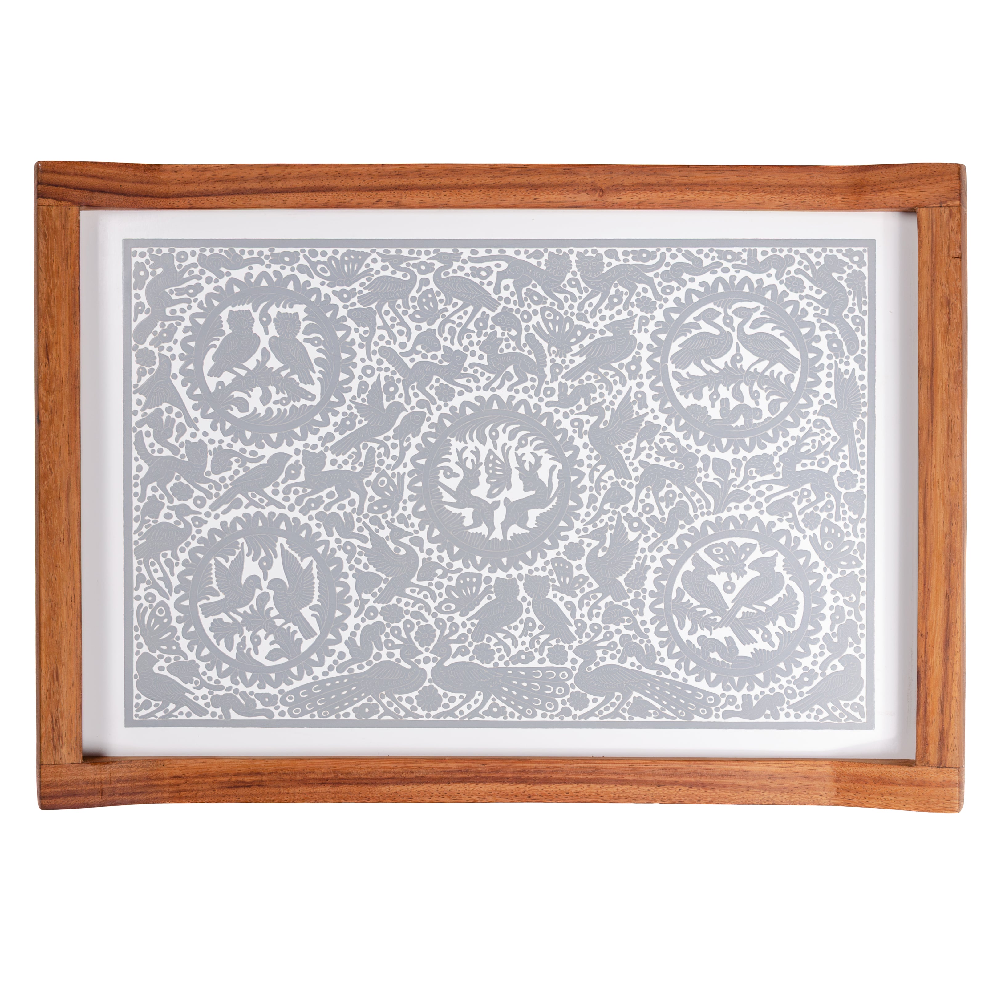 Olinalá Parota Solid Wood Serving Tray (Large)