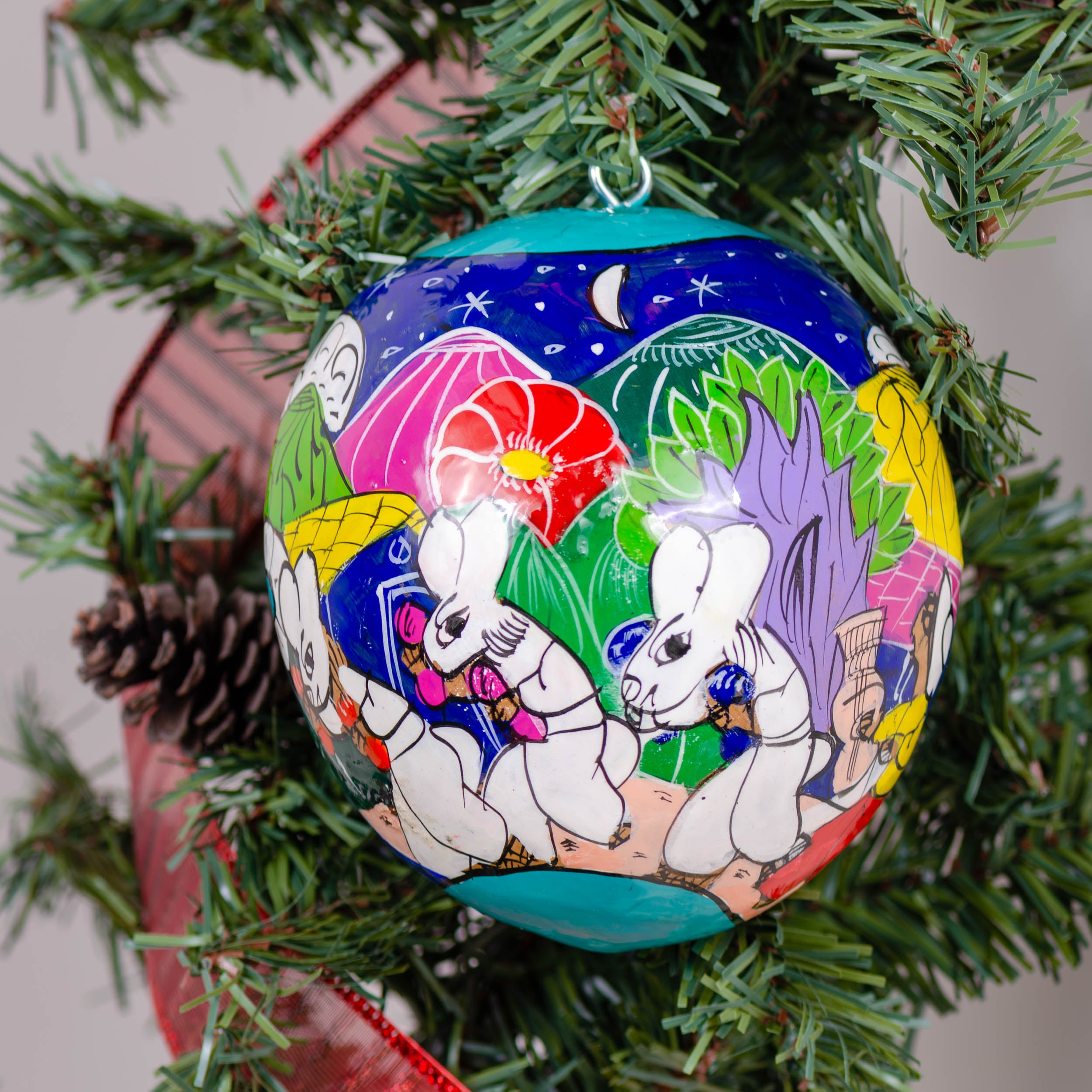 Xalitla Colorful Clay Ornament