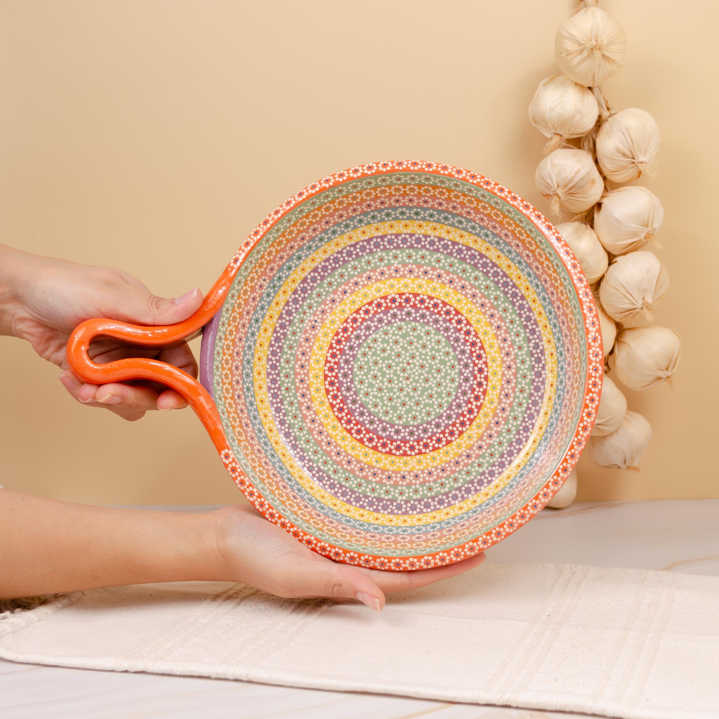 Sartén, Hand-Painted Deep Dish