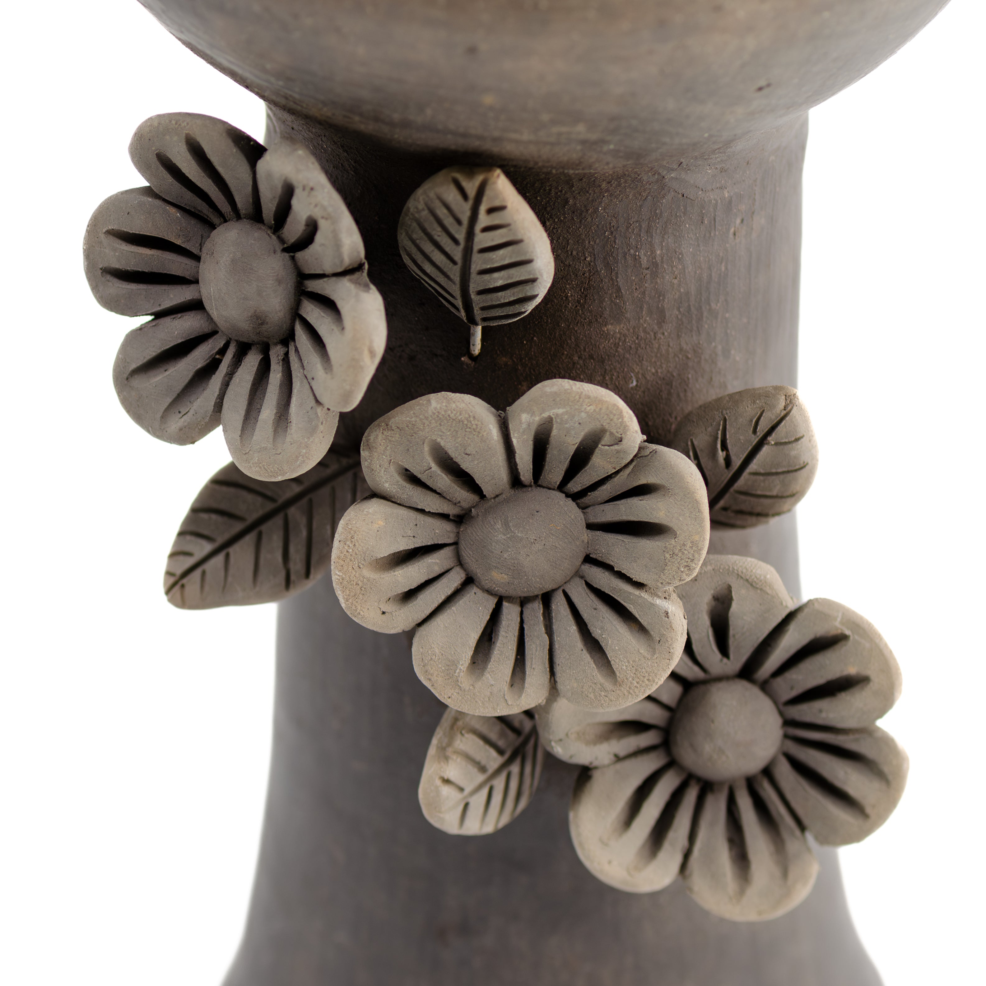 Atzompa Flower Clay Copalera, Incense Holder | Lolo Mexican Mercadito