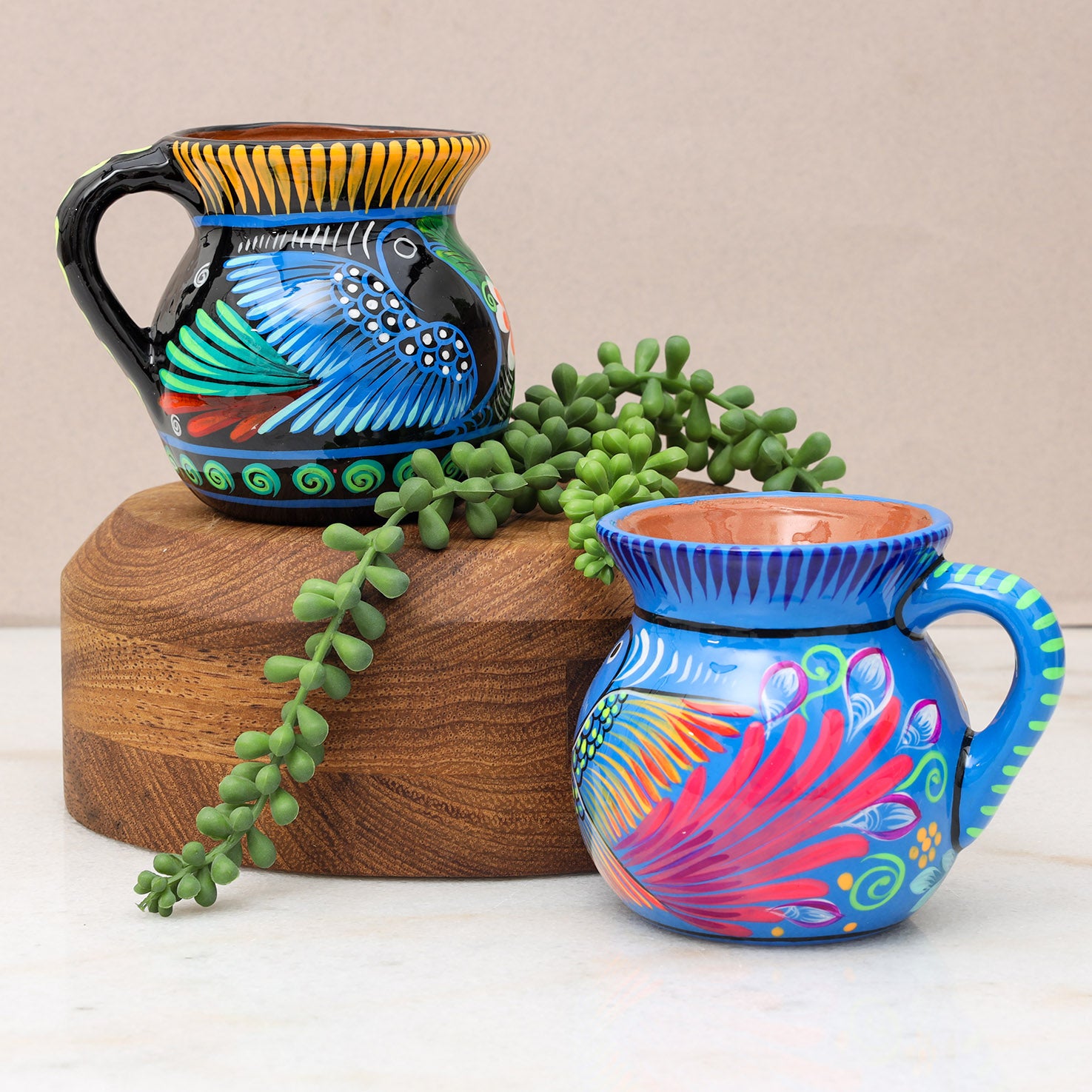 Hand-Painted Jarrito Xalitla Mug