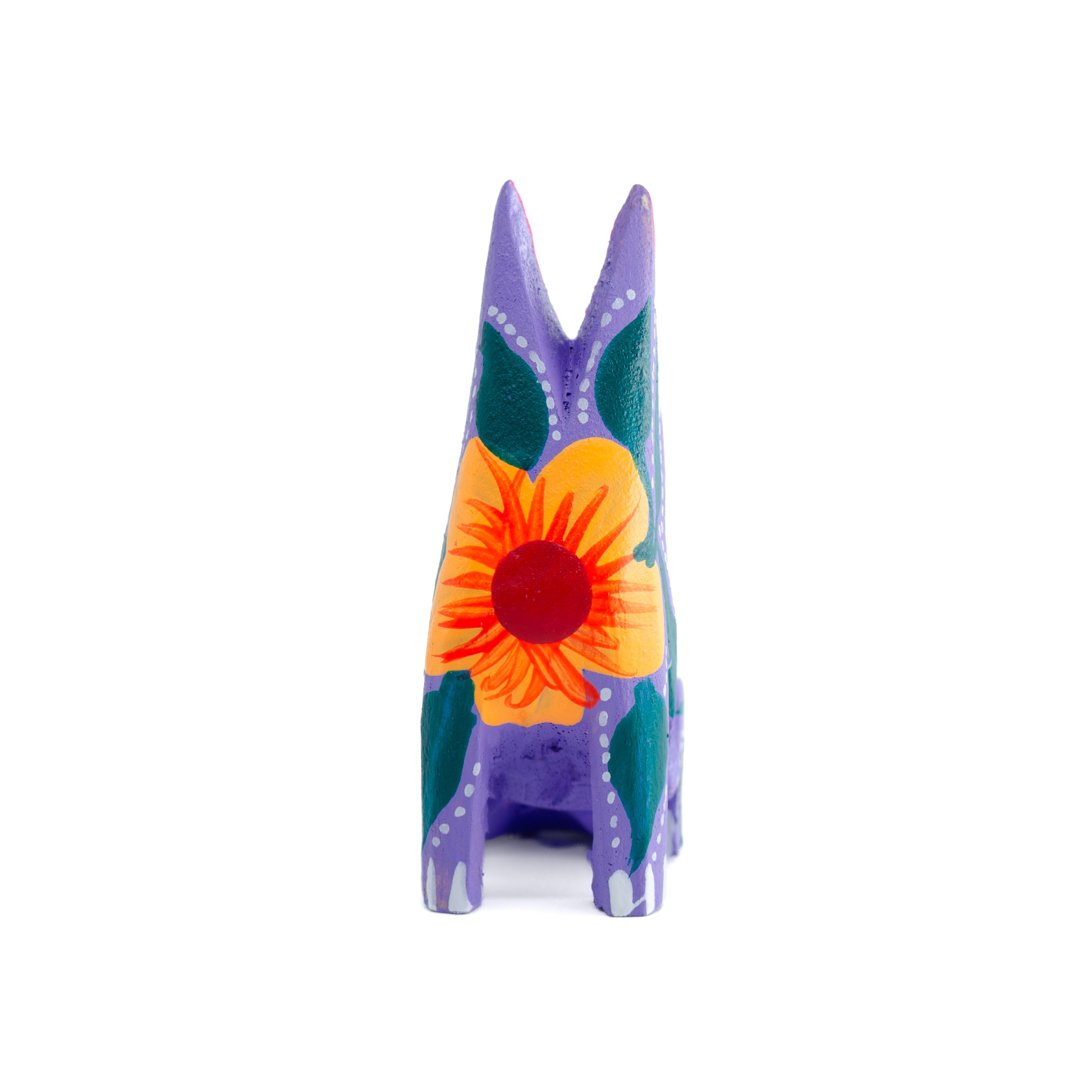 Hand Painted Coyote Wooden Figurine | Lolo Mexican Mercadito