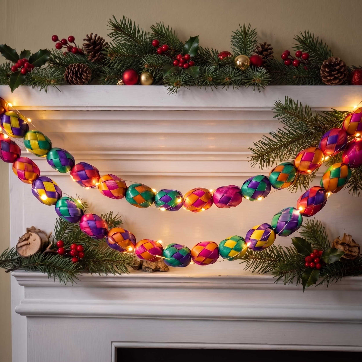 Handwoven Palm Beads Garland