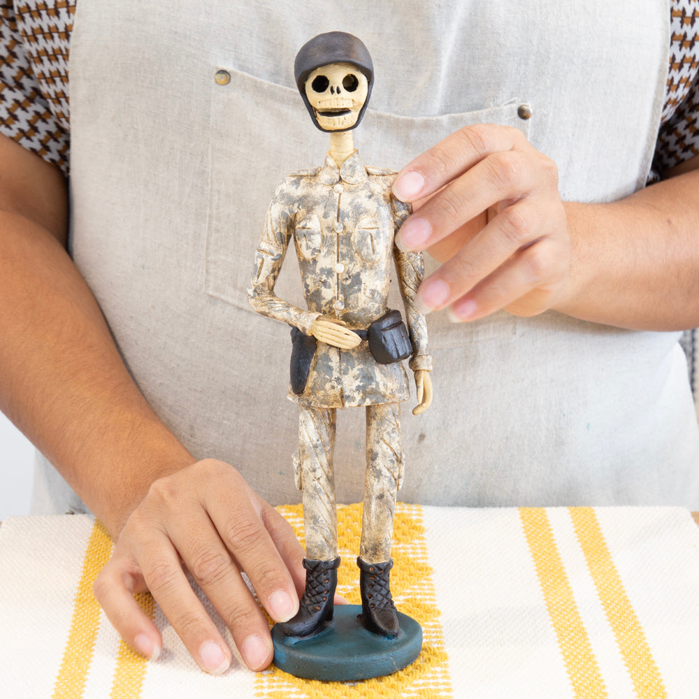 Calaca Trabajadora, Professions Clay Sculpture
