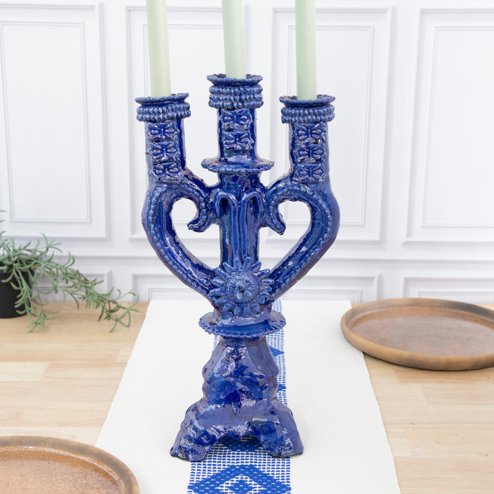Corazón Luminar 3-Candle Holder Candelabra