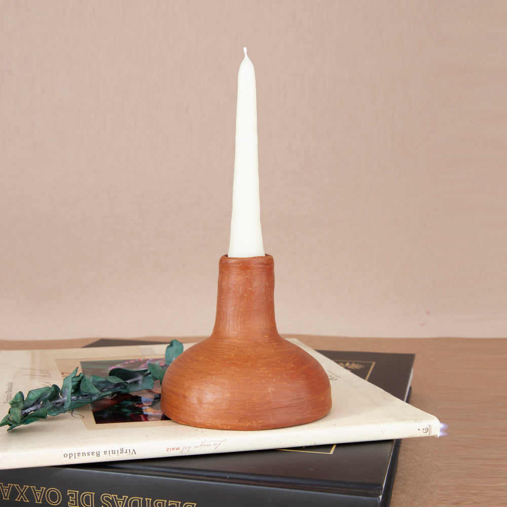 Red Clay Terracotta Candle Holder