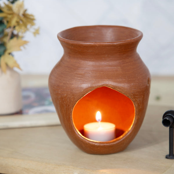 Barro Rojo Chimney Incense Burner/Candle Holder | Lolo Mercadito