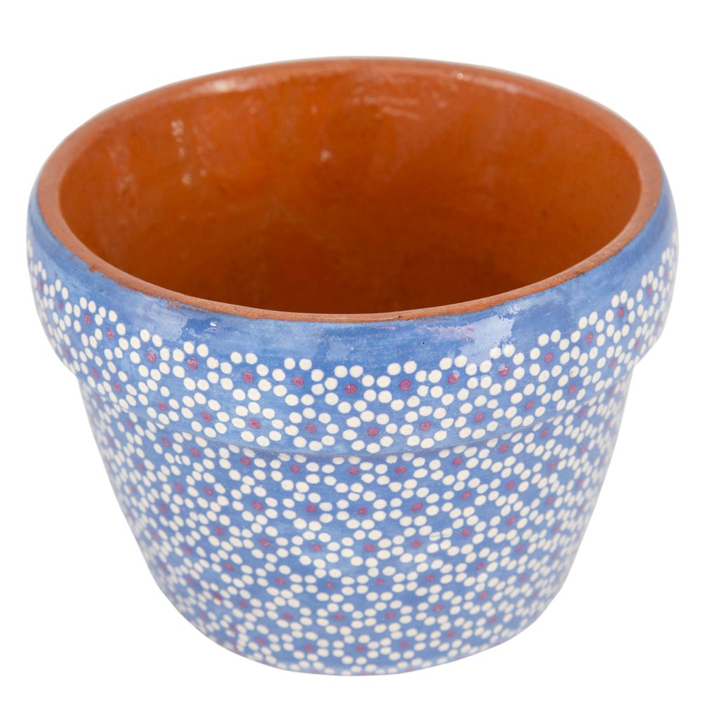 Capula Hand-Painted 4" Clay Planter