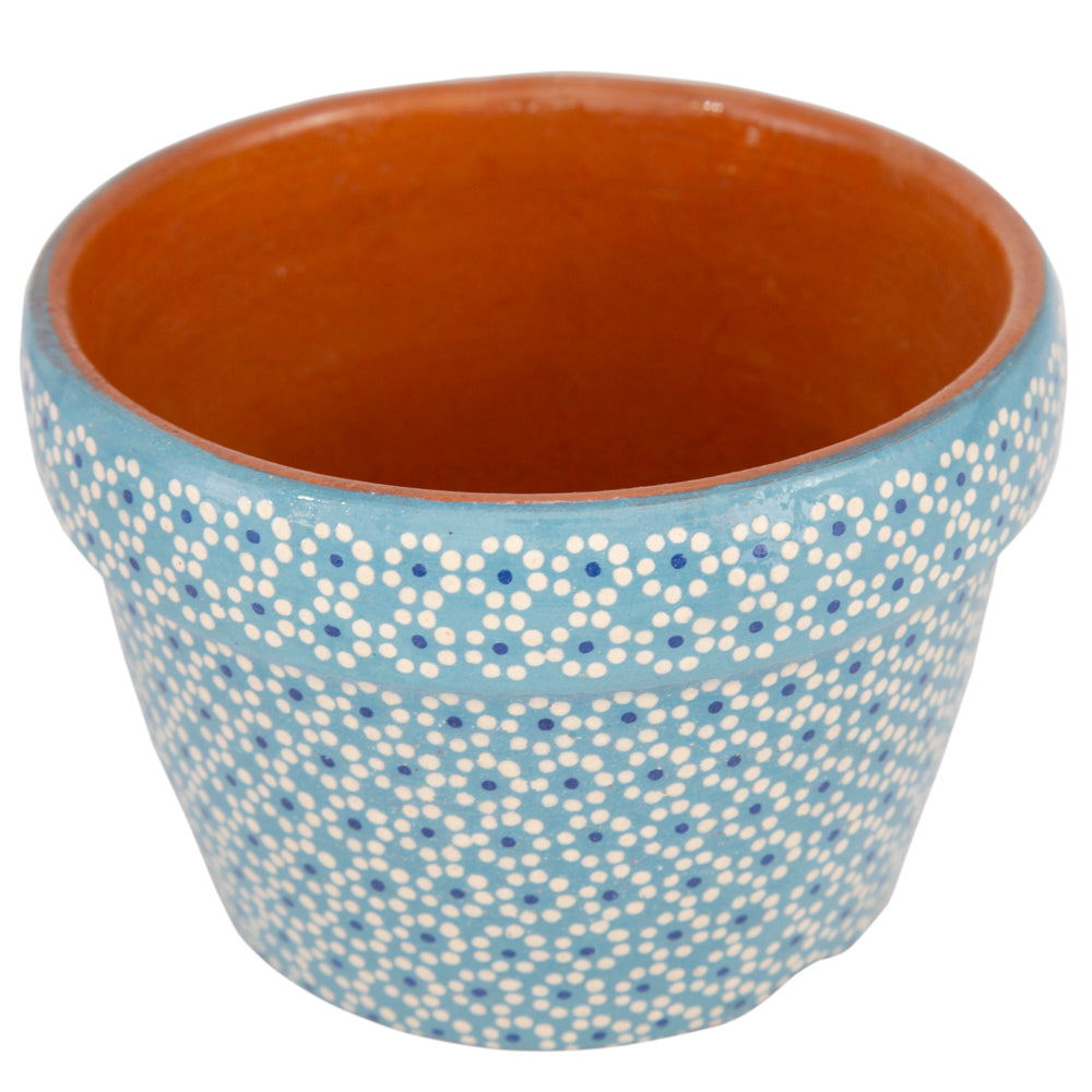 Capula Hand-Painted 4" Clay Planter