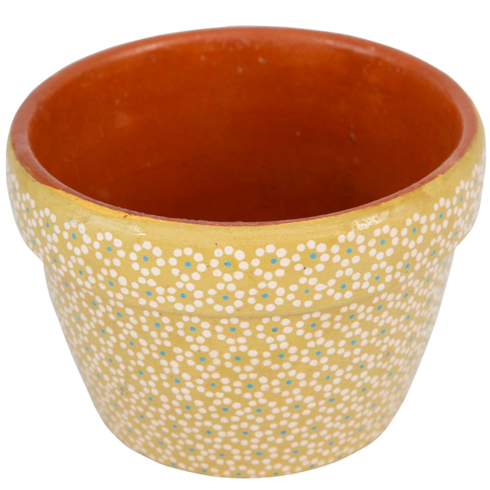 Capula Hand-Painted 4" Clay Planter