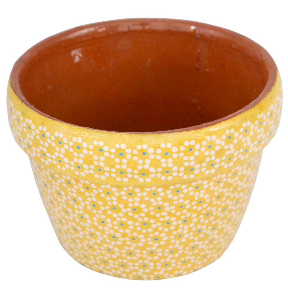 Capula Hand-Painted 4" Clay Planter
