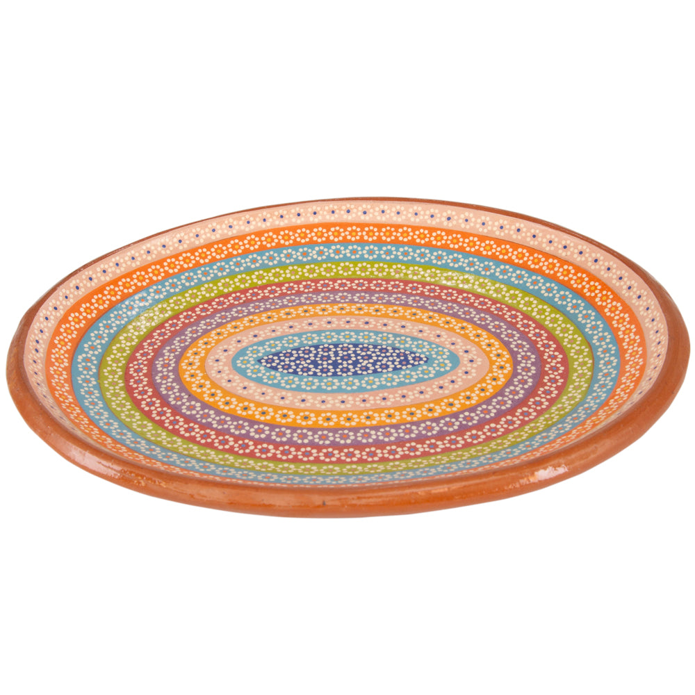 Capula Hand-Painted Clay Serving Platter