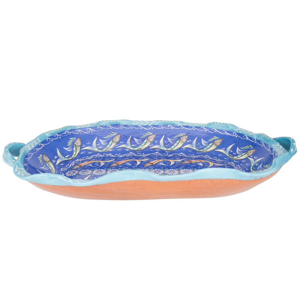 Peces de Capula Twisting Rim Rectangular Tray