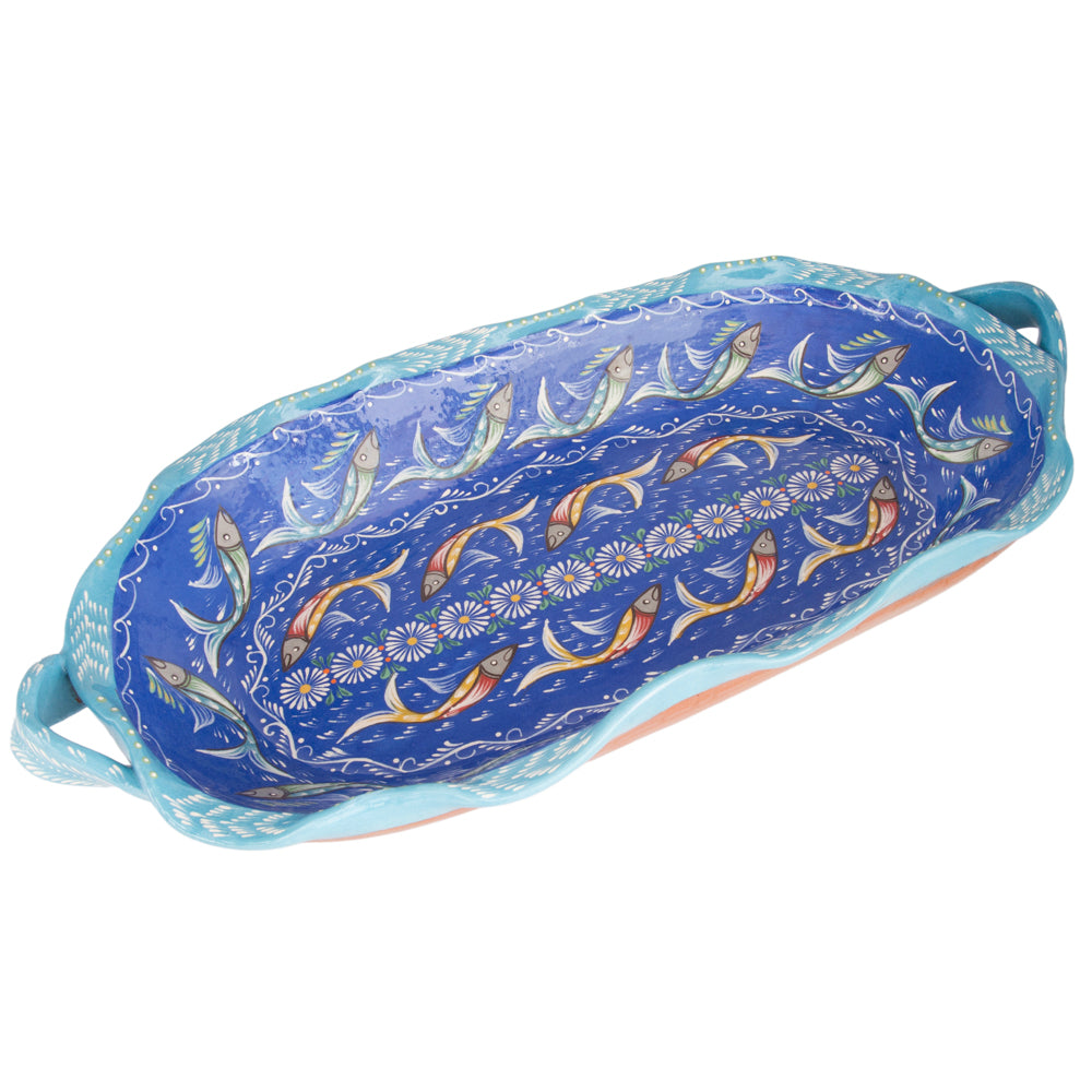 Peces de Capula Twisting Rim Rectangular Tray